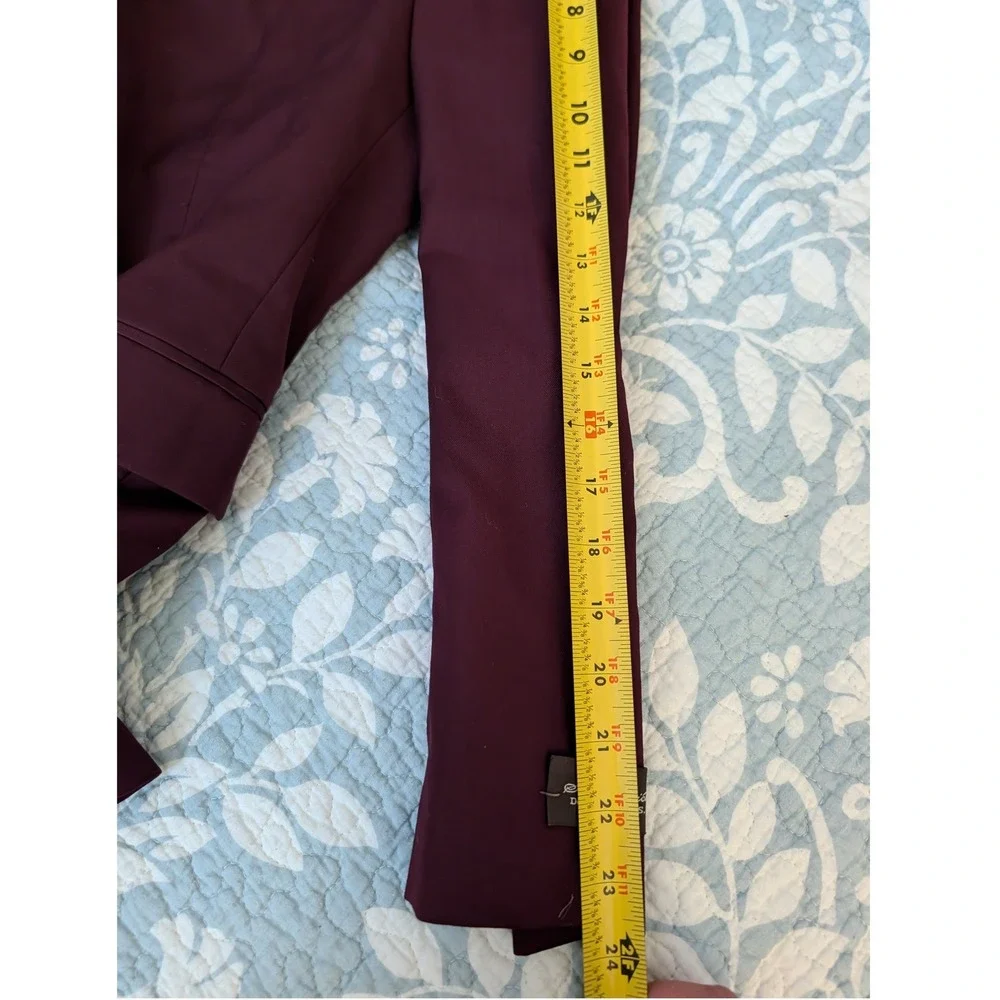 St Patrick Mens Burgundy‎ Blazer Jacket Graphic Lining Pocket Square Size M